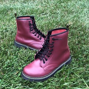 Faux Dr Martens Combat Boots
